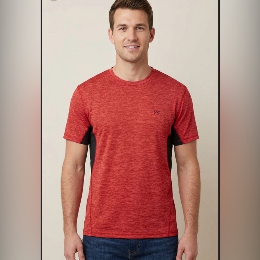 Mens  Medium Red Rawlings Workout Shirt